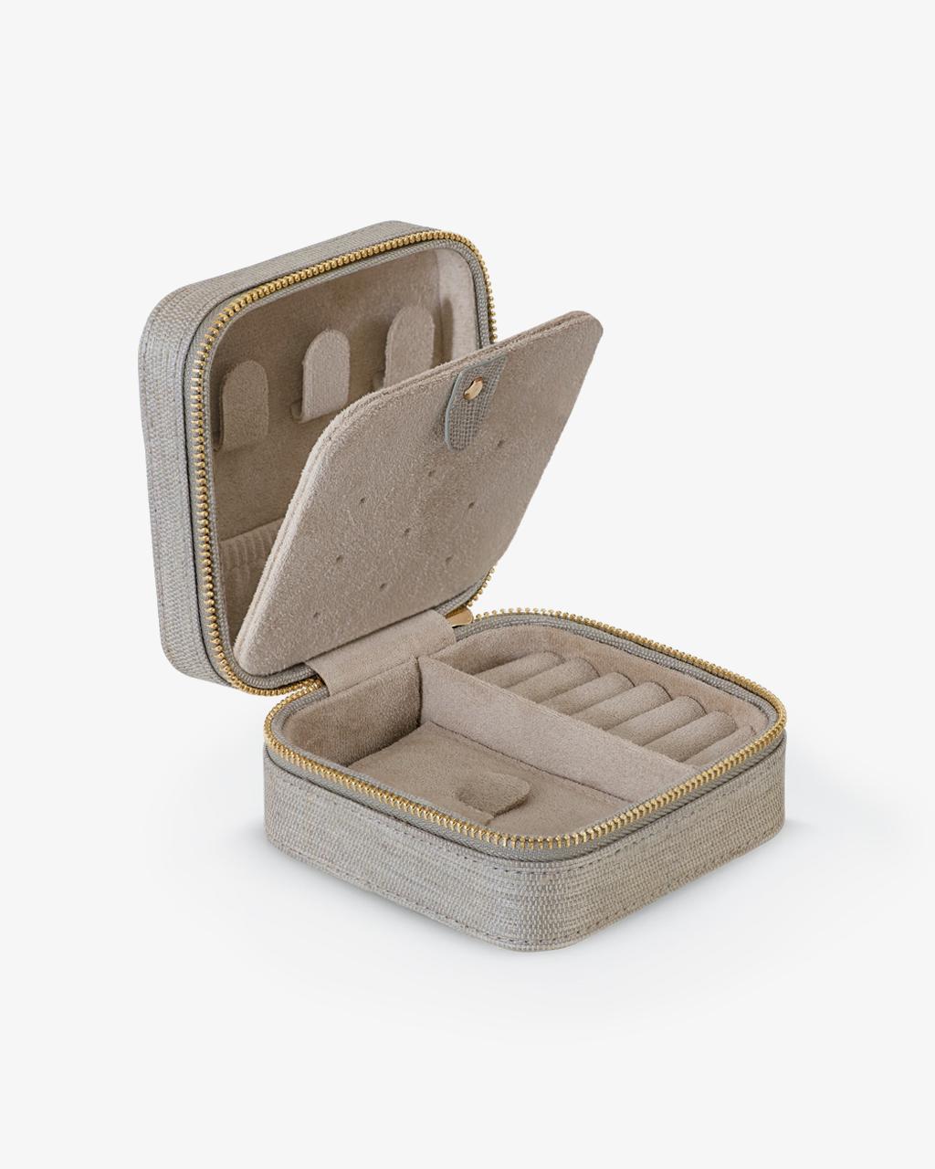 Ole Lynggaard Raw Silk Jewellery Box - Beige