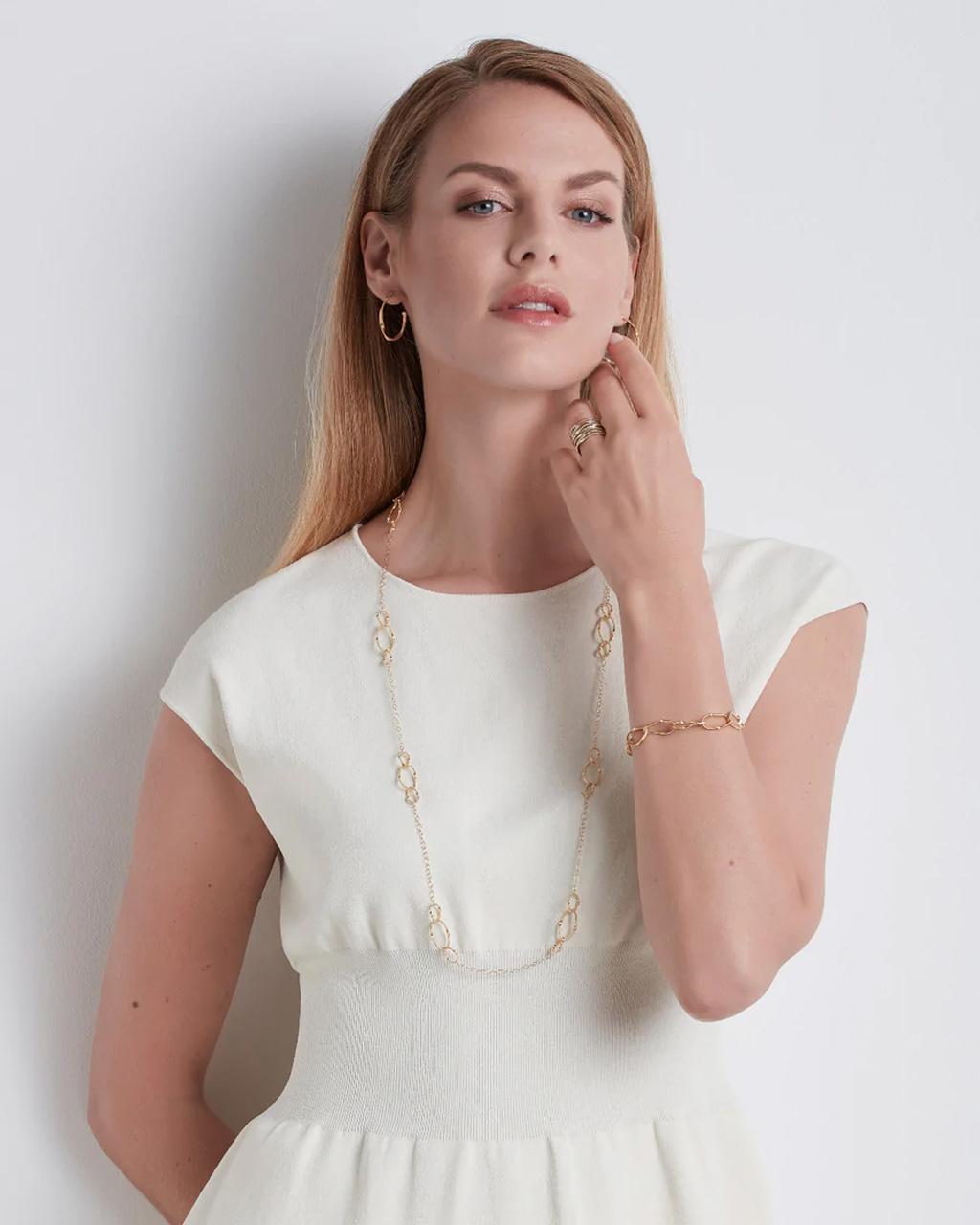 Marco Bicego 'Marrakech Onde' Collection Twisted Oval Long Necklace