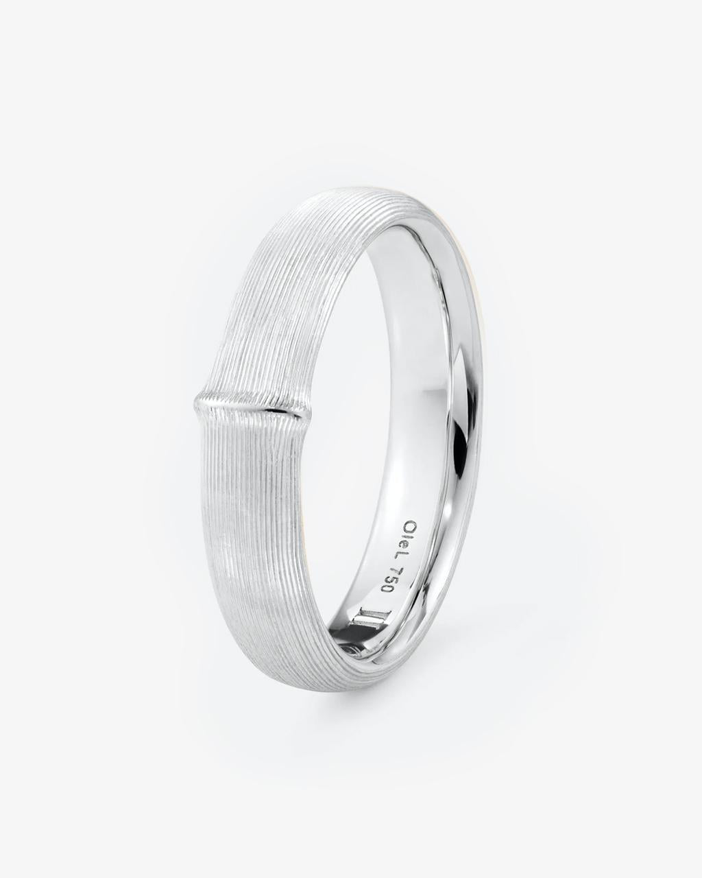 Ole Lynggaard 'Nature' Men's White Gold Ring