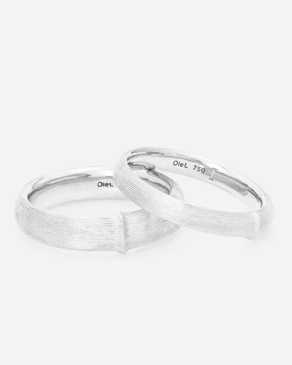 Ole Lynggaard 'Nature' Men's White Gold Ring