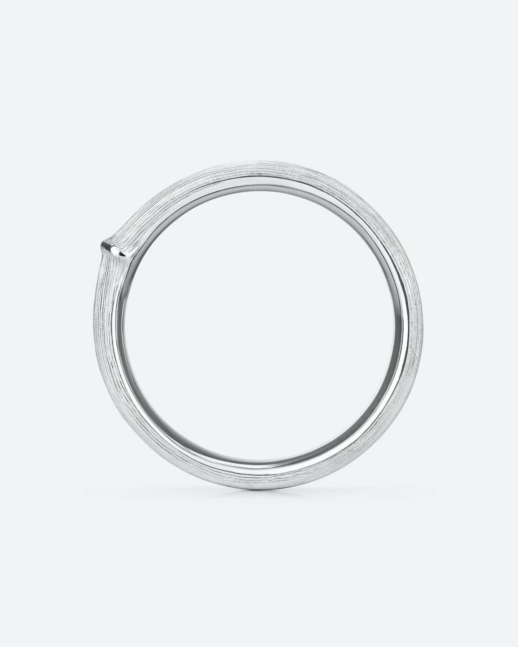 Ole Lynggaard 'Nature' Men's White Gold Ring