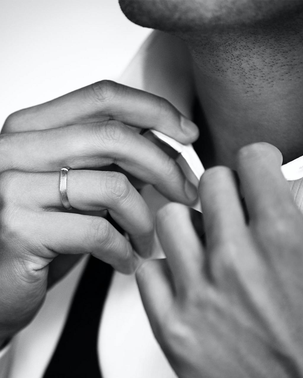 Ole Lynggaard 'Nature' Men's White Gold Ring