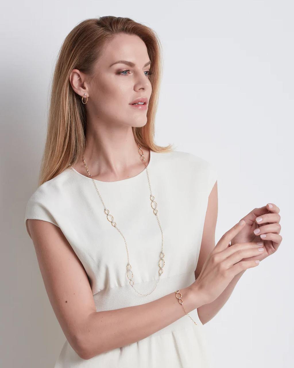 Marco Bicego 'Marrakech Onde' Collection Diamond Link Studs