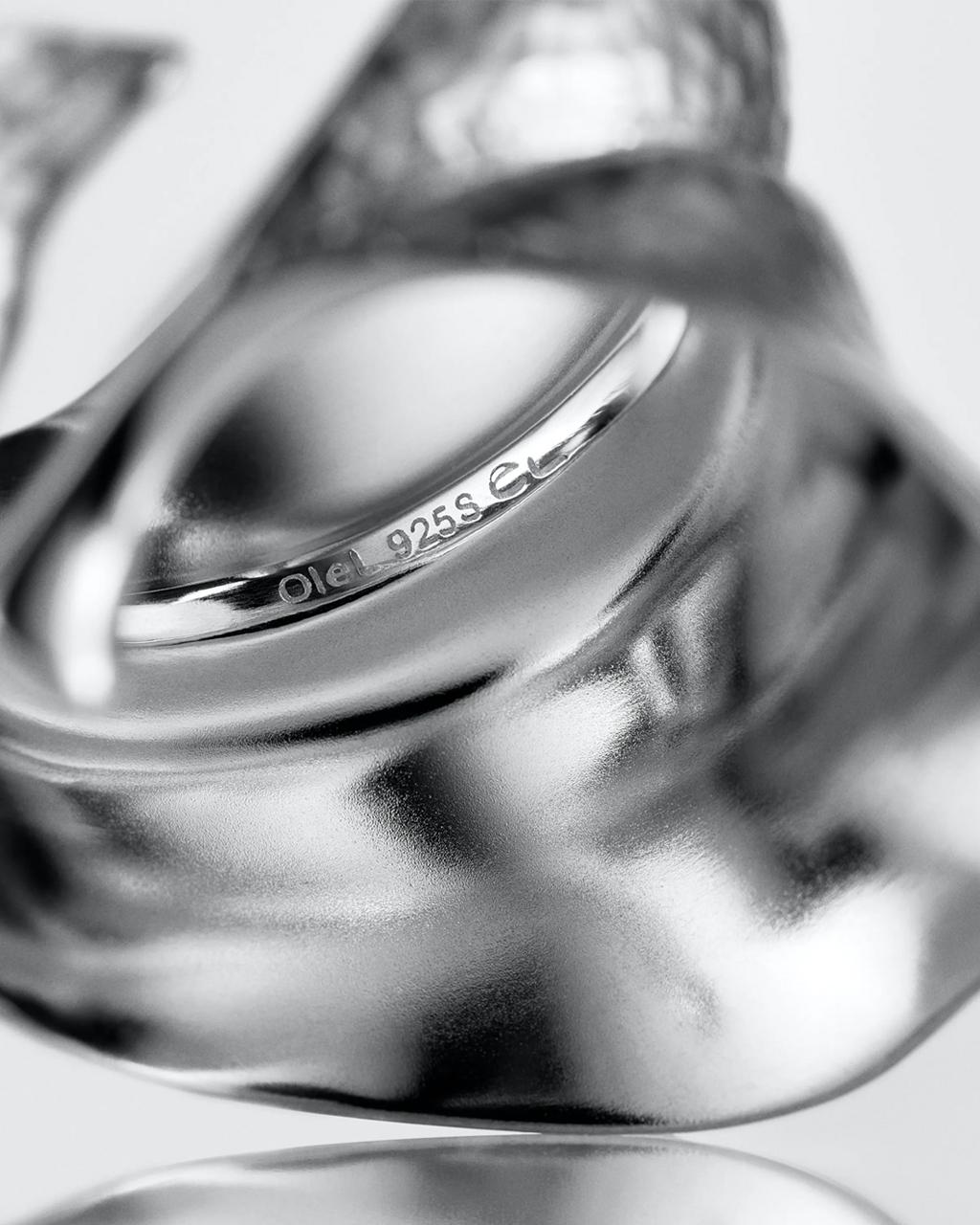 Ole Lynggaard Leaves Large Sterling Silver Ring