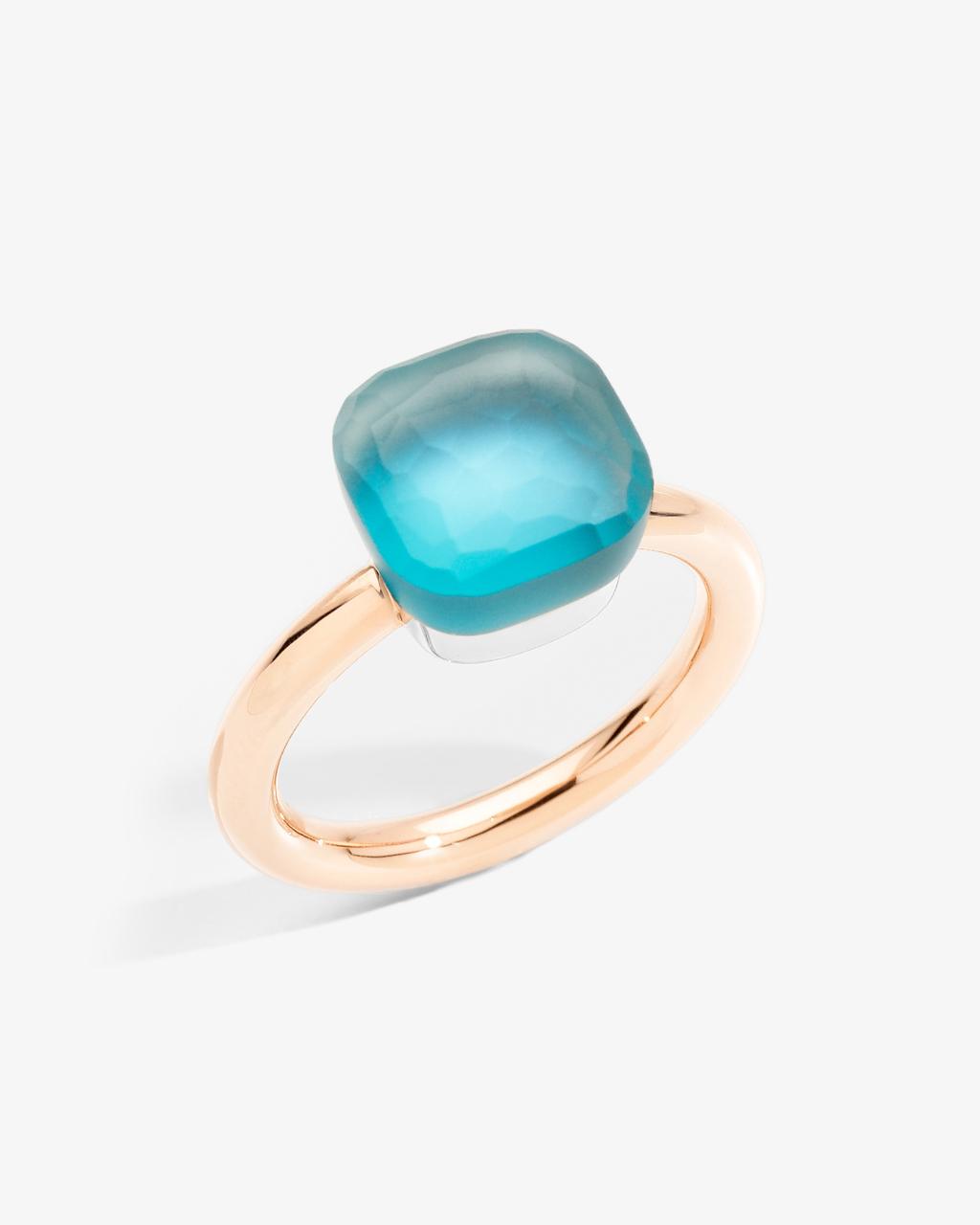 Pomellato blue online topaz ring