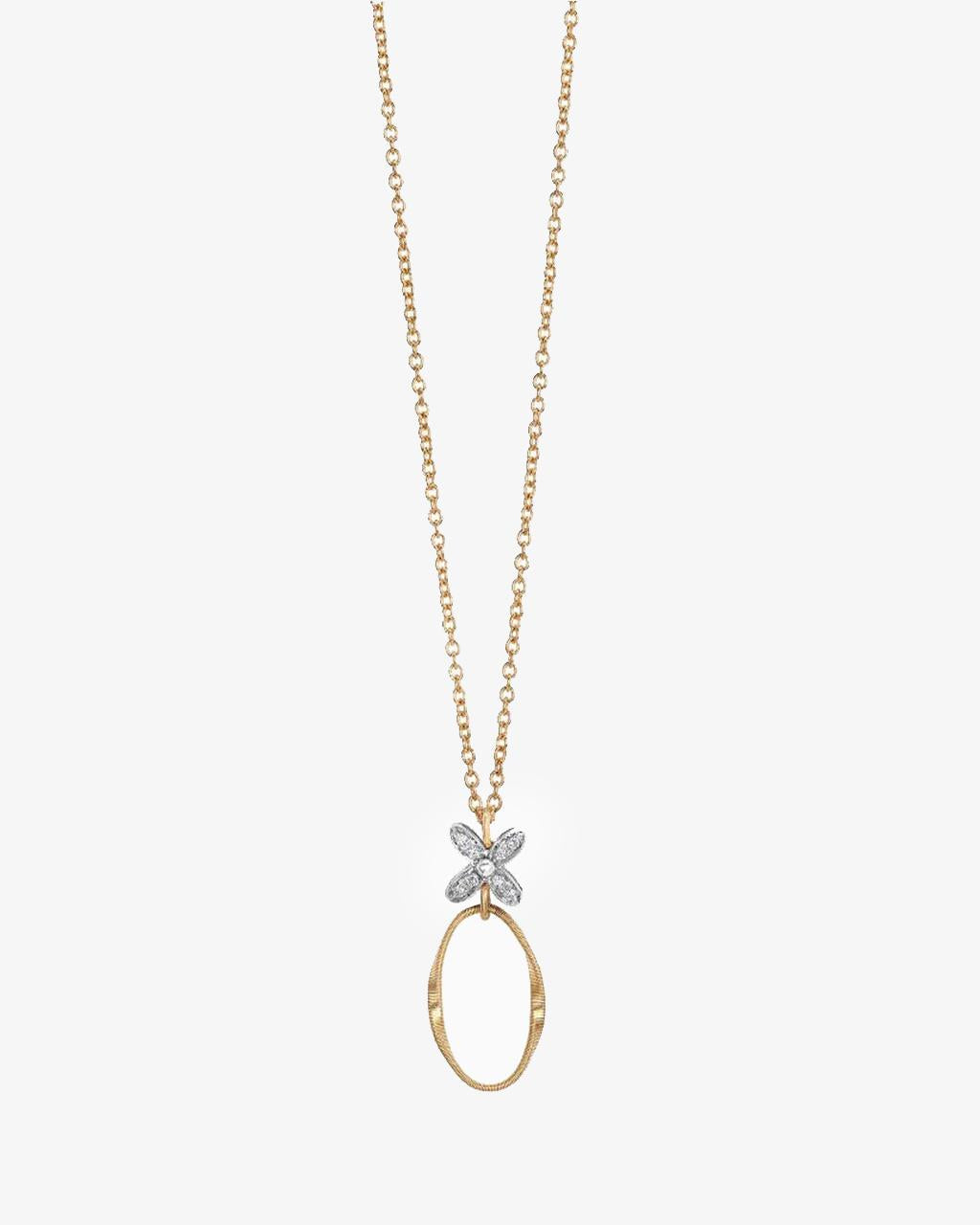 Marco Bicego 'Marrakech Onde' Collection Diamond Pave Floral Pendant