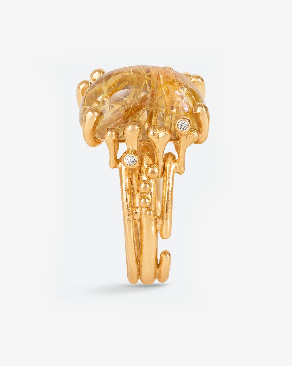 Ole Lynggaard 'BoHo' Ring with Rutile and Diamond