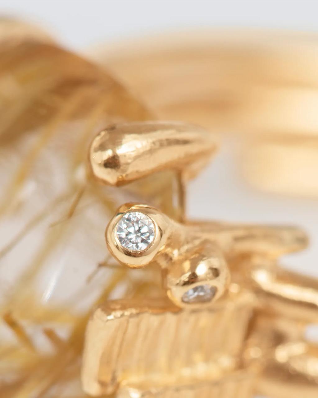 Ole Lynggaard 'BoHo' Ring with Rutile and Diamond