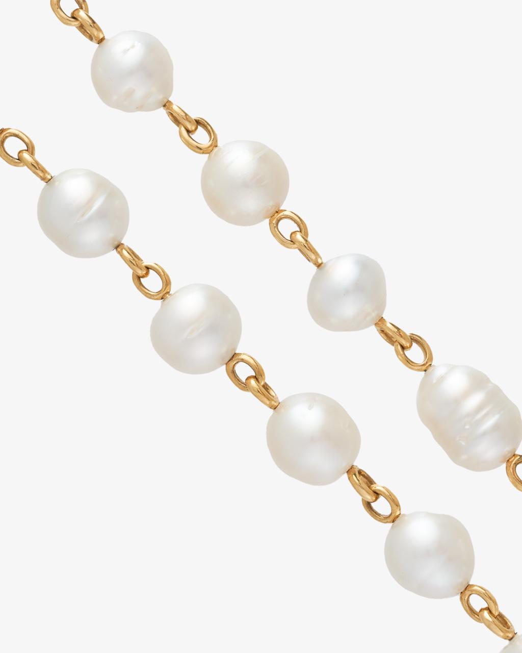 Australian South Sea Pearl & Diamond Pebble Necklet