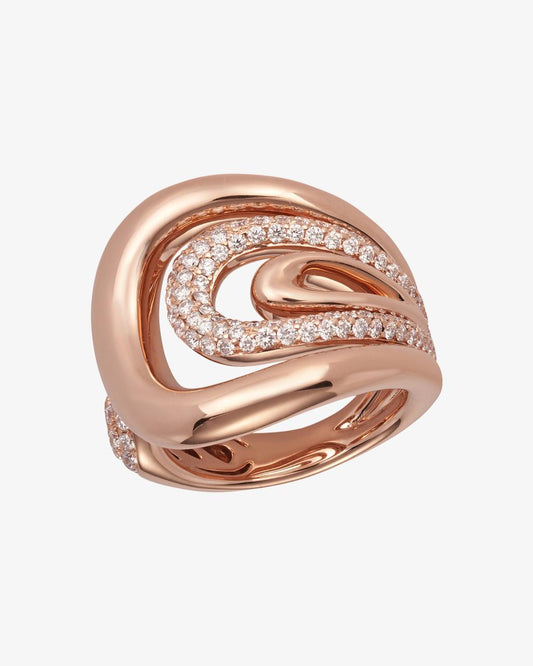 Triple Hoop Diamond Split Ring