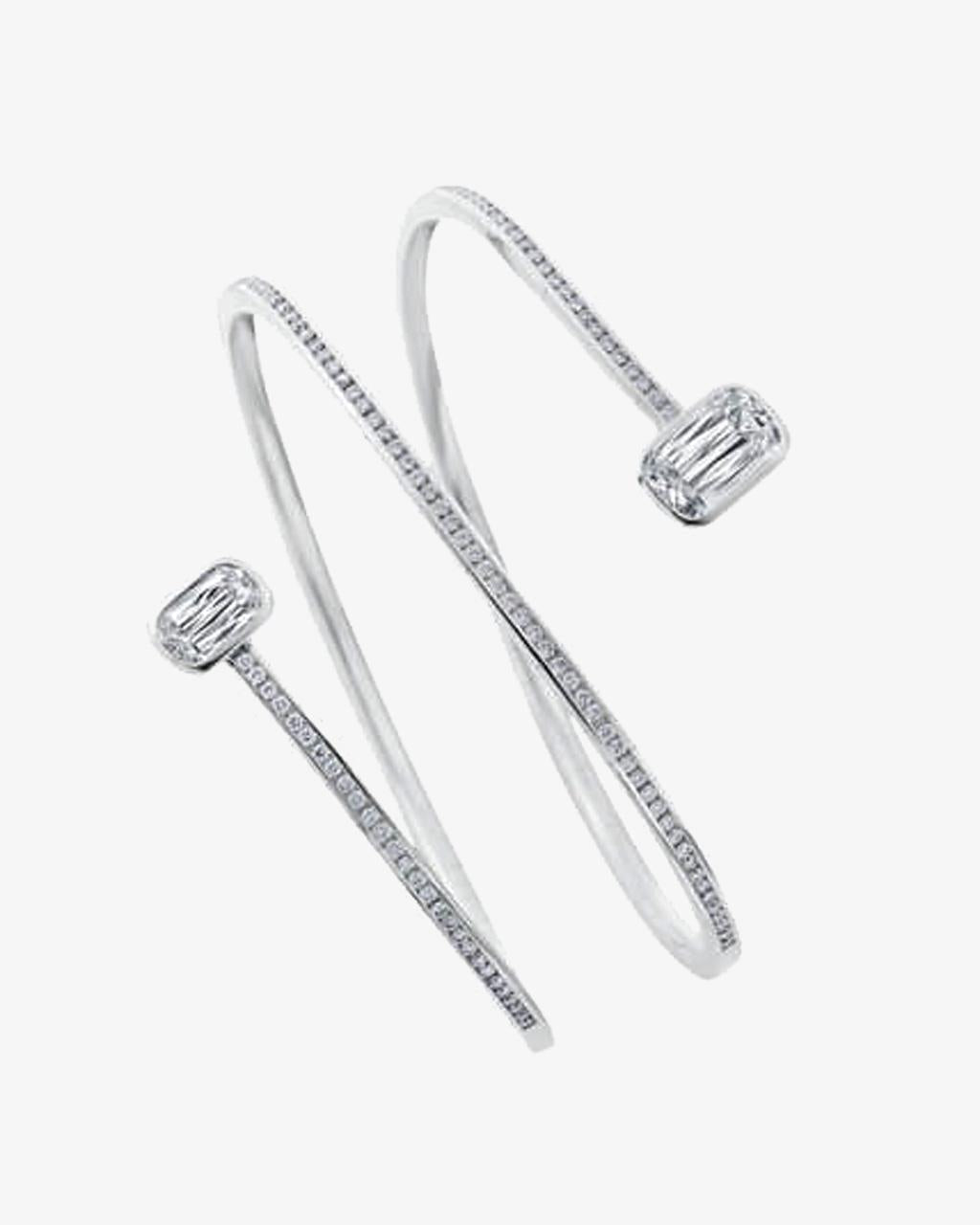 ASHOKA® 2.99ct Diamond Wrap Around Bangle Mckinney's Jewellery