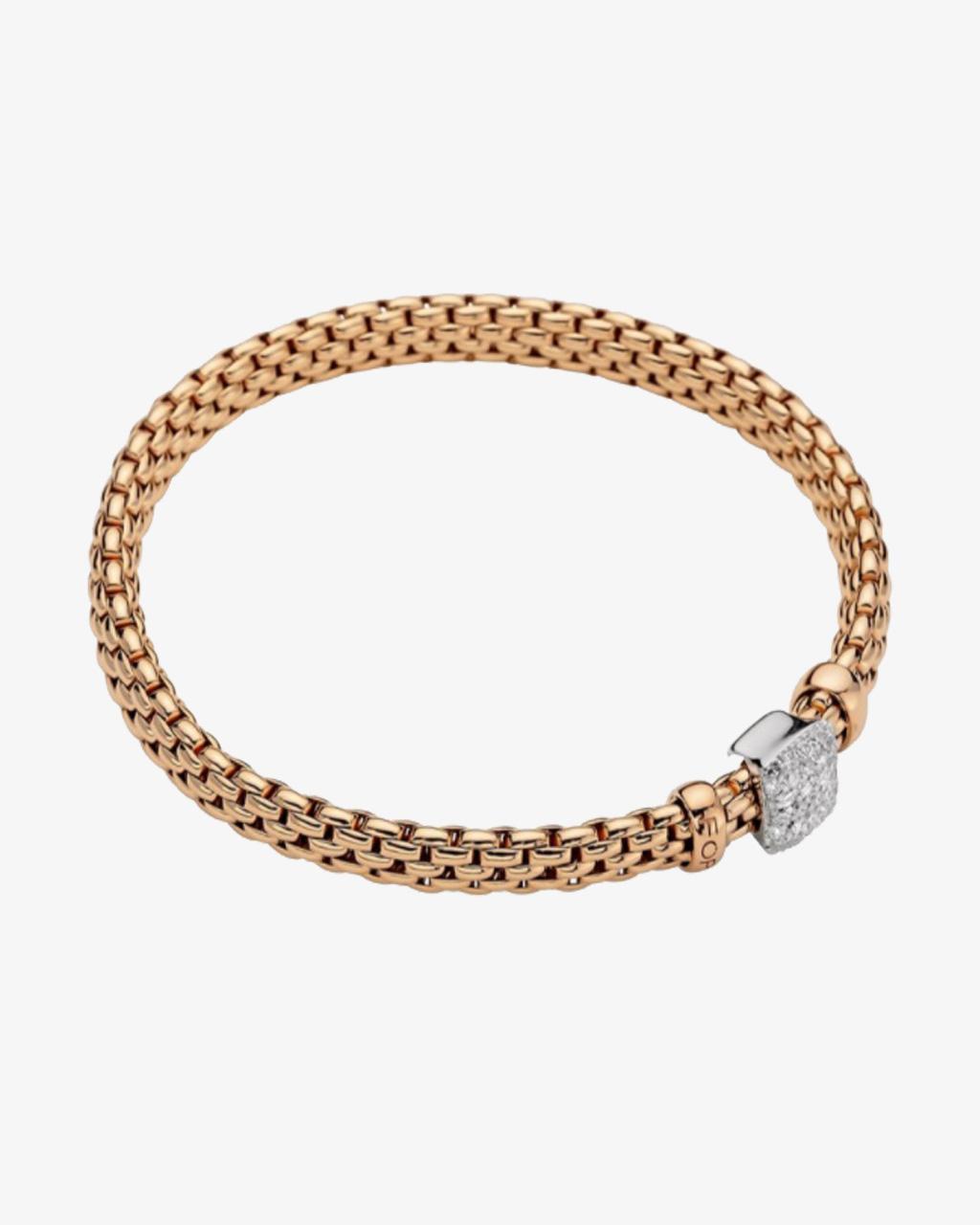 Fope white deals gold bracelet