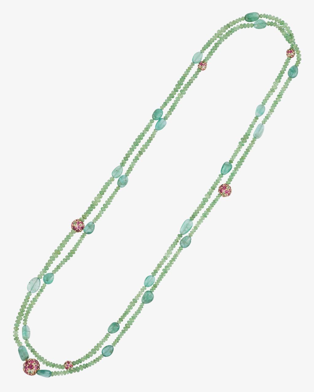 Isabelle Langlois Emotion Emerald Necklet