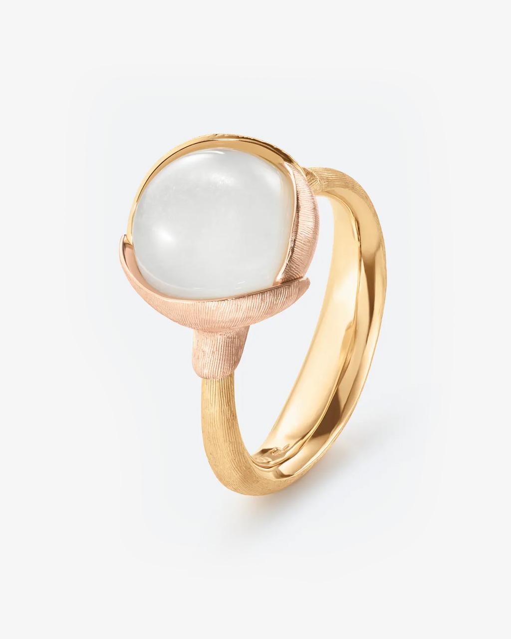 Ole Lynggaard 'Lotus' White Moonstone Ring