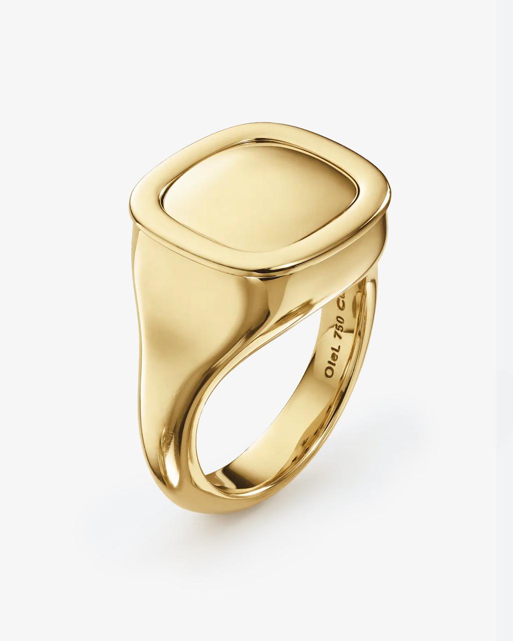 Ole Lynggaard Cushioned Signet Ring