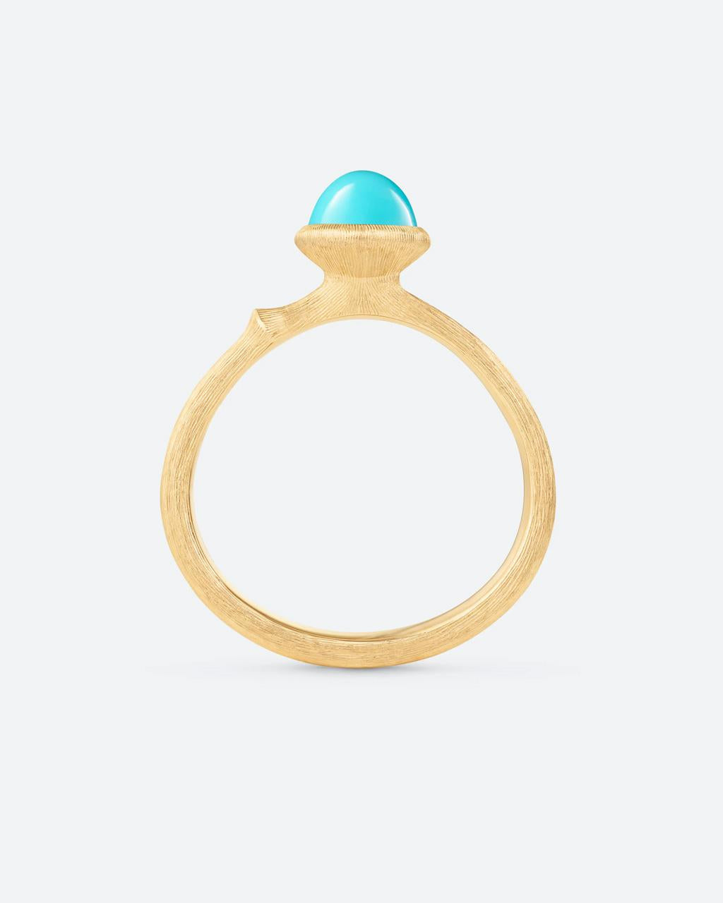 Ole Lynggaard 'Lotus' Turquoise Ring - Tiny