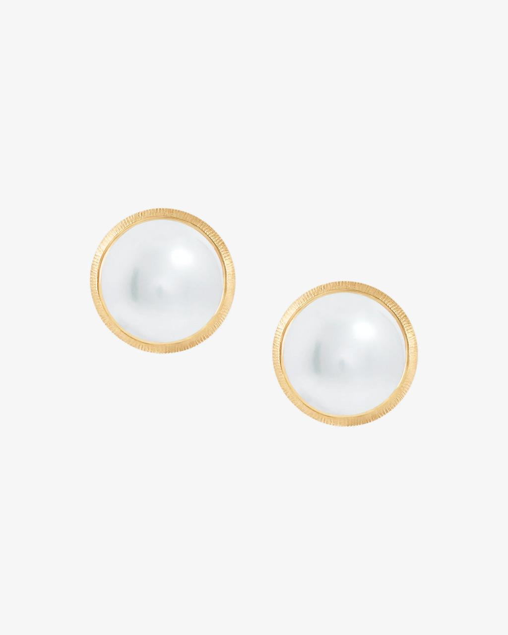 Ole Lynggaard Lotus Freshwater Pearl Stud Earrings