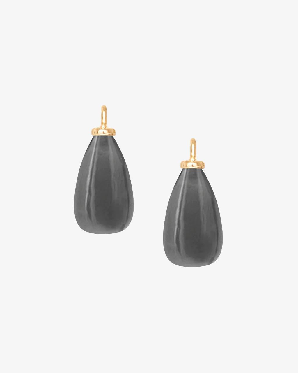 Ole Lynggaard Design Drop Grey Moonstone Pair