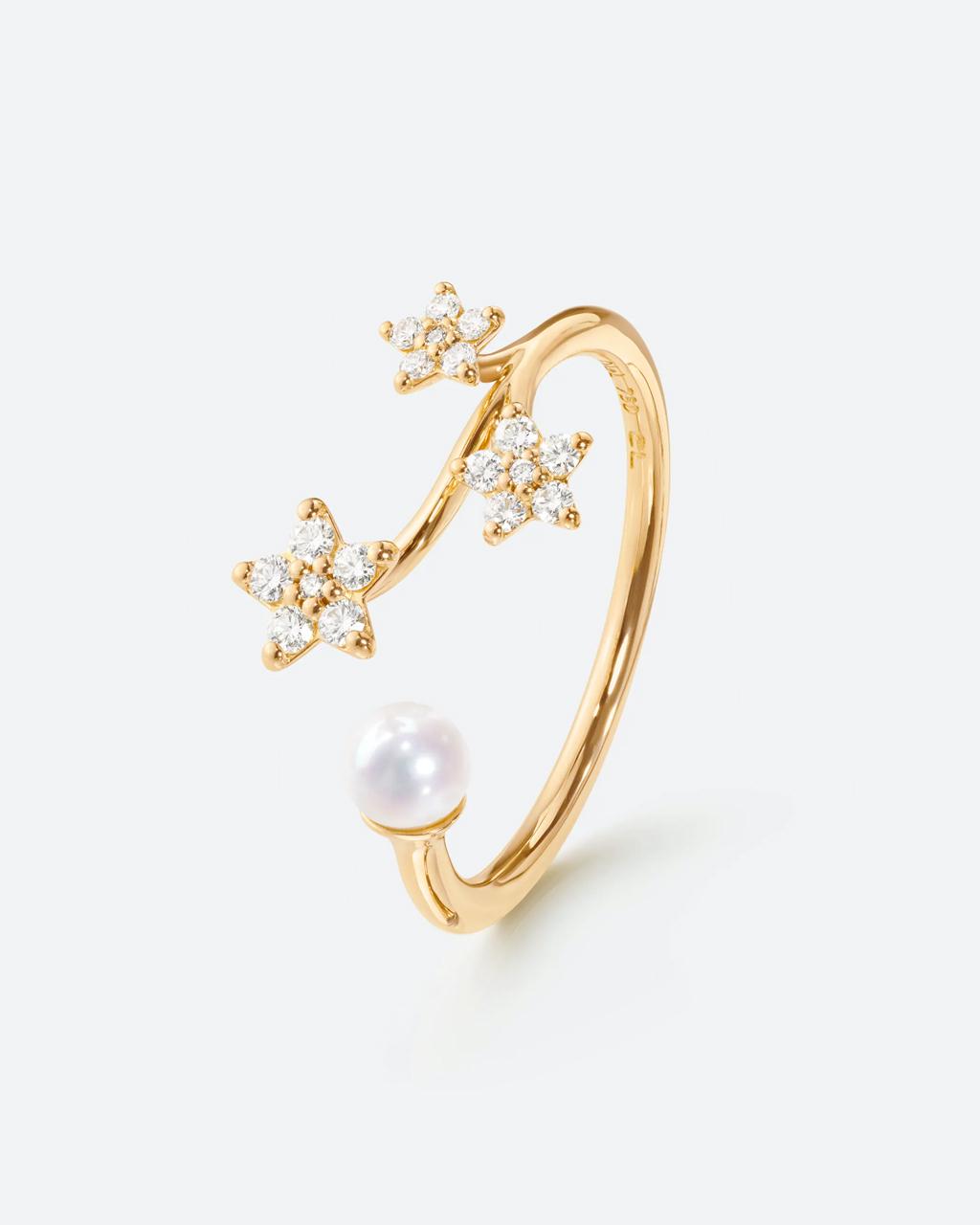 Ole Lynggaard Shooting Stars Diamond & Pearl Ring