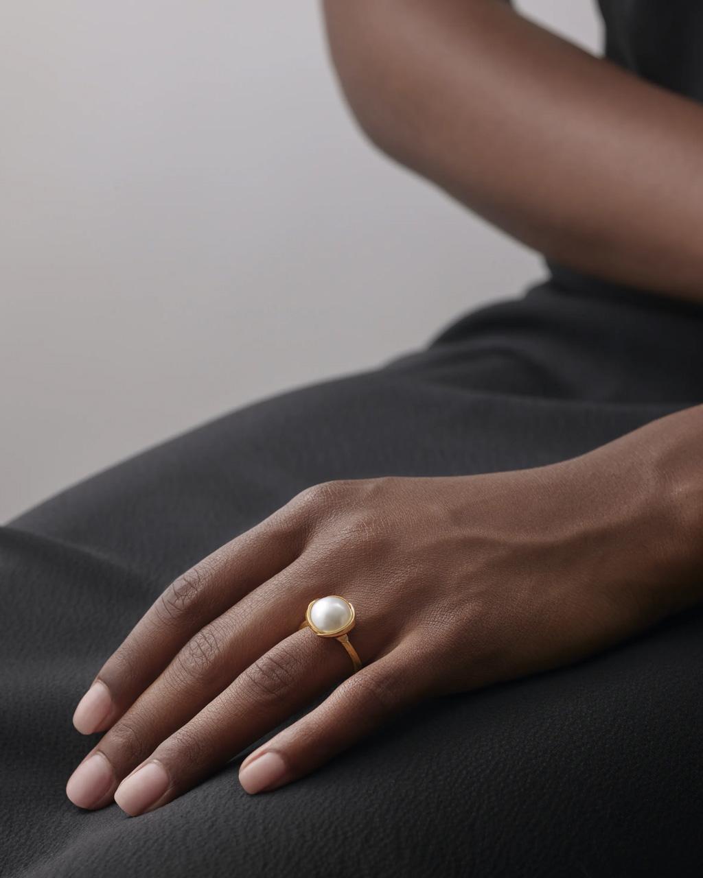 Ole Lynggaard Lotus South Sea Pearl Ring