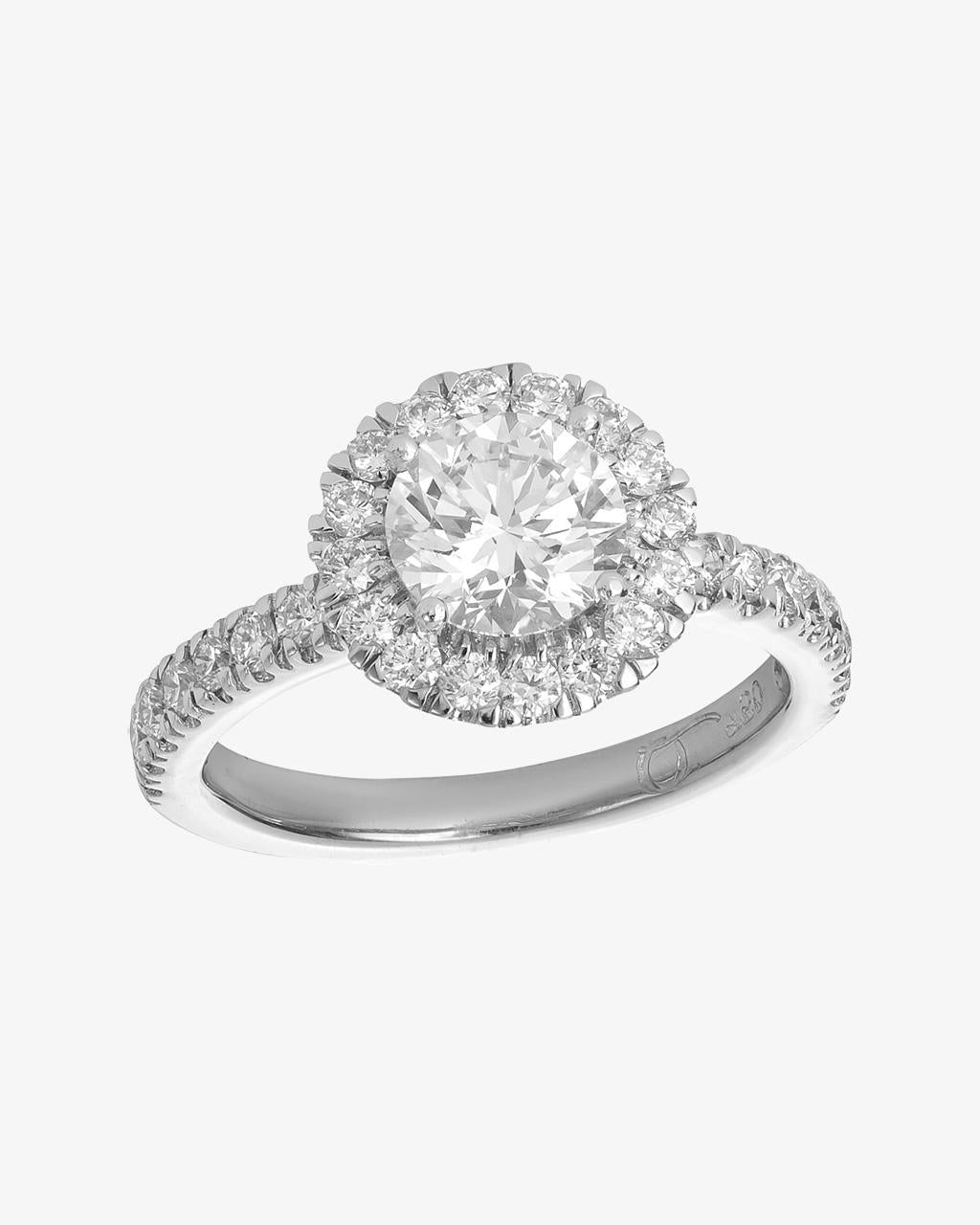 Diamond Halo Engagement Ring
