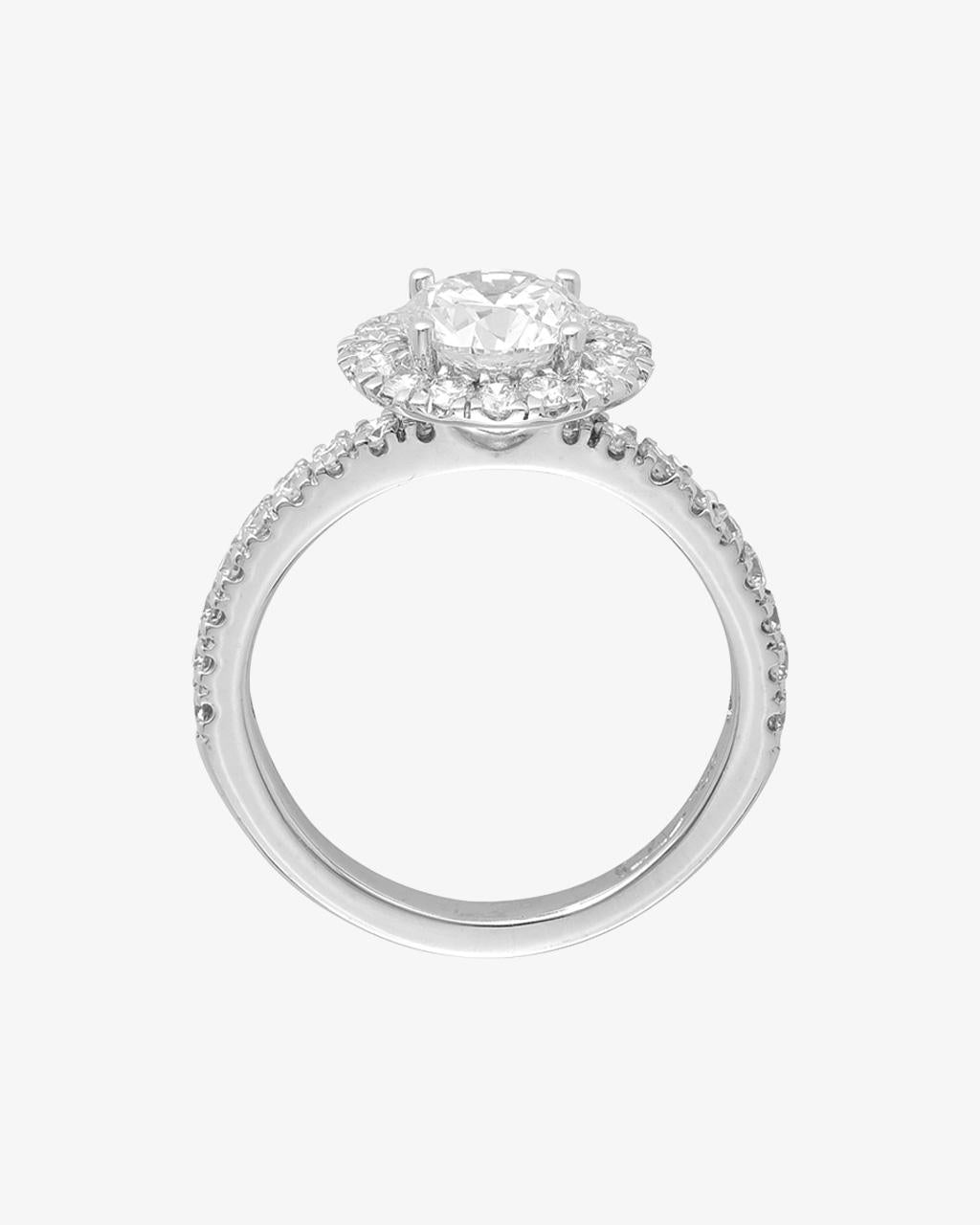 Diamond Halo Engagement Ring