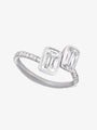 ASHOKA® 1.76ct Diamond Bezel Set Micropavé Bypass Ring