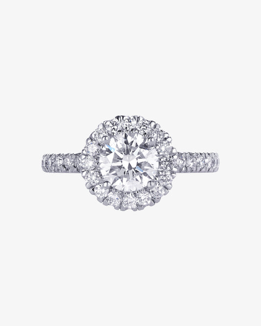 Diamond Halo Engagement Ring