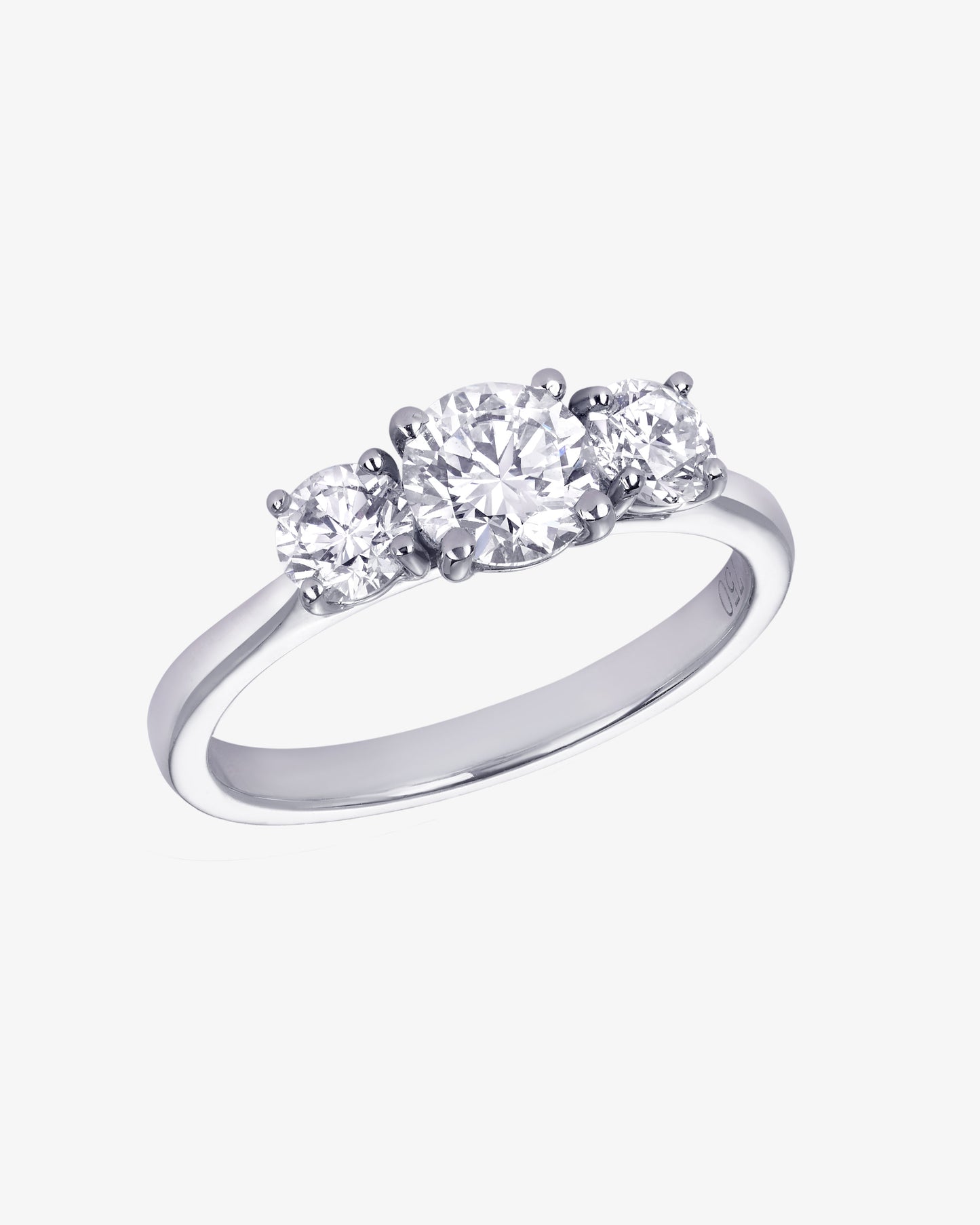 Diamond Set Trilogy Ring
