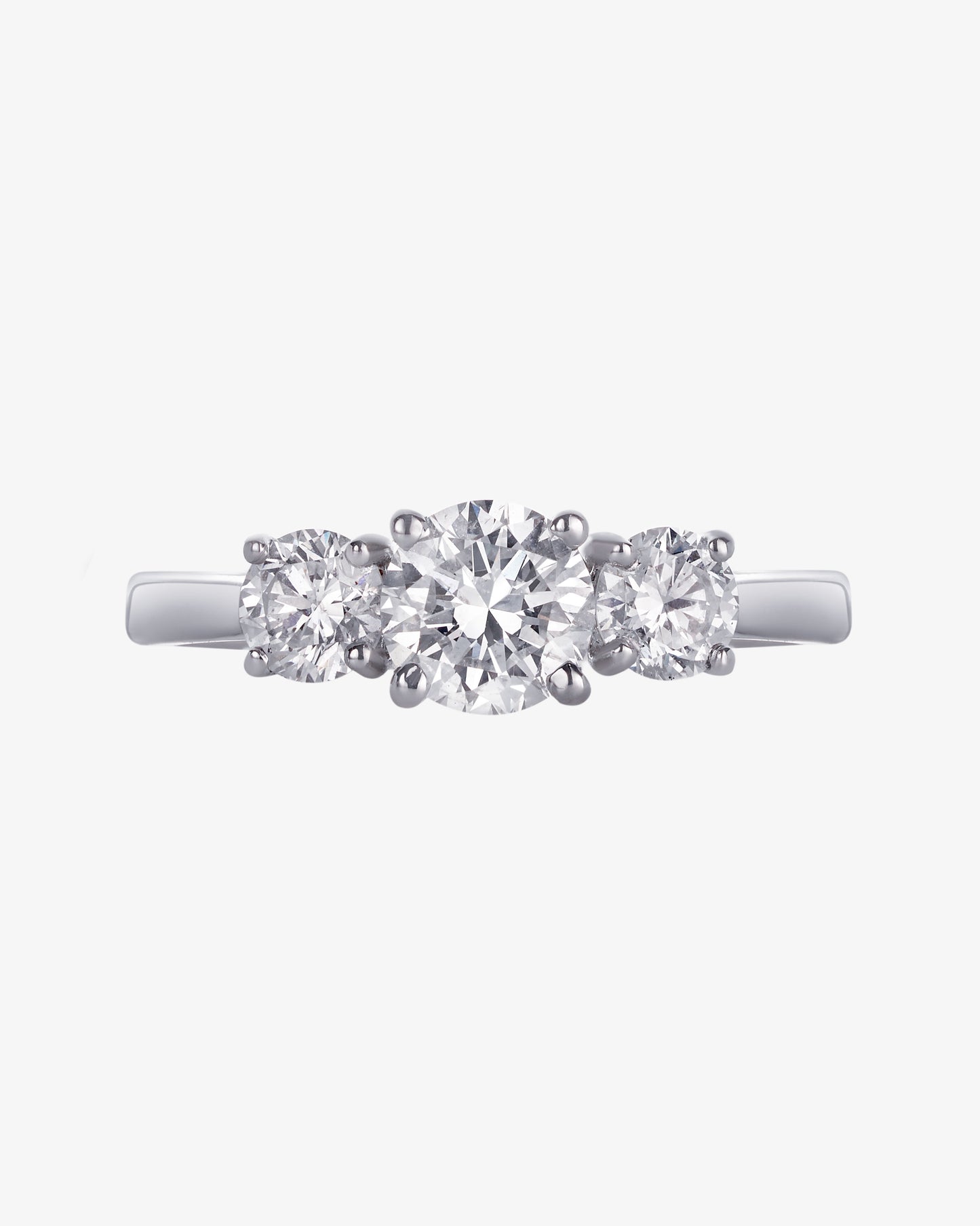 Diamond Set Trilogy Ring