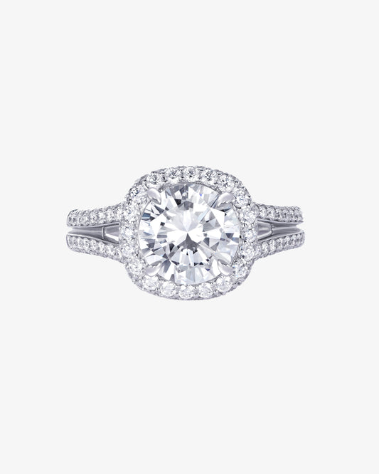 Diamond Halo Engagement Ring
