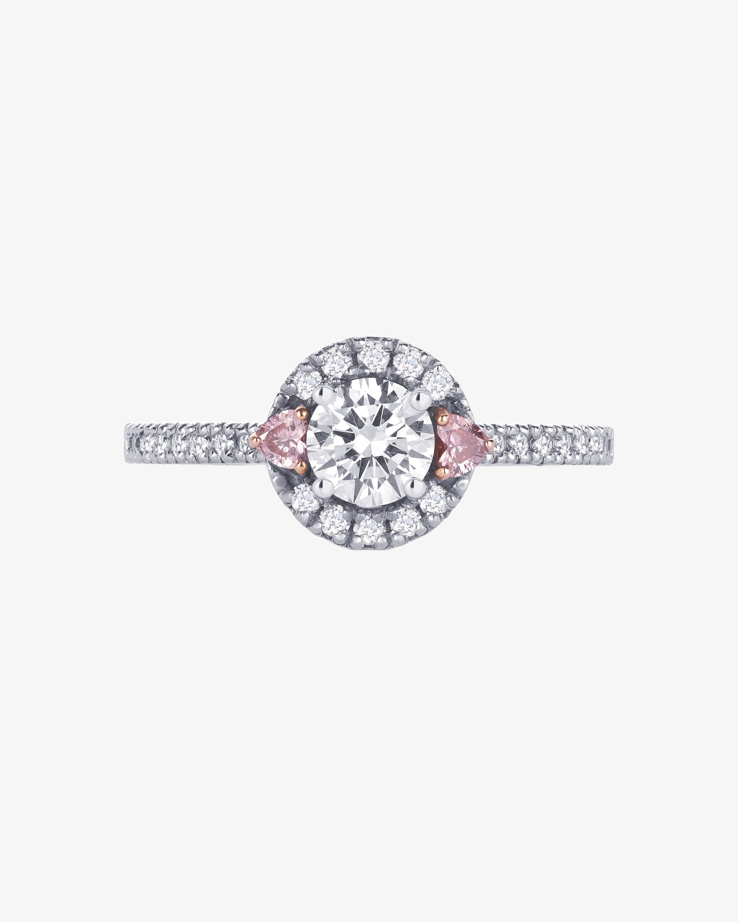 Pink Heart Diamond Ring