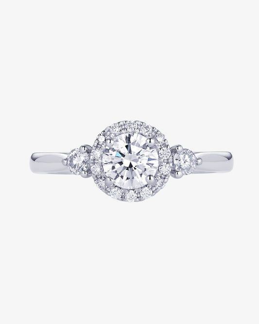 Diamond Halo Engagement Ring