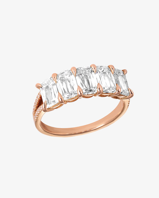 ASHOKA® Half Band Diamond Ring