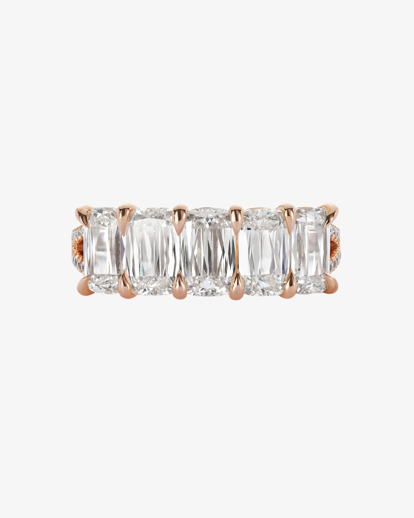 ASHOKA® Half Band Diamond Ring