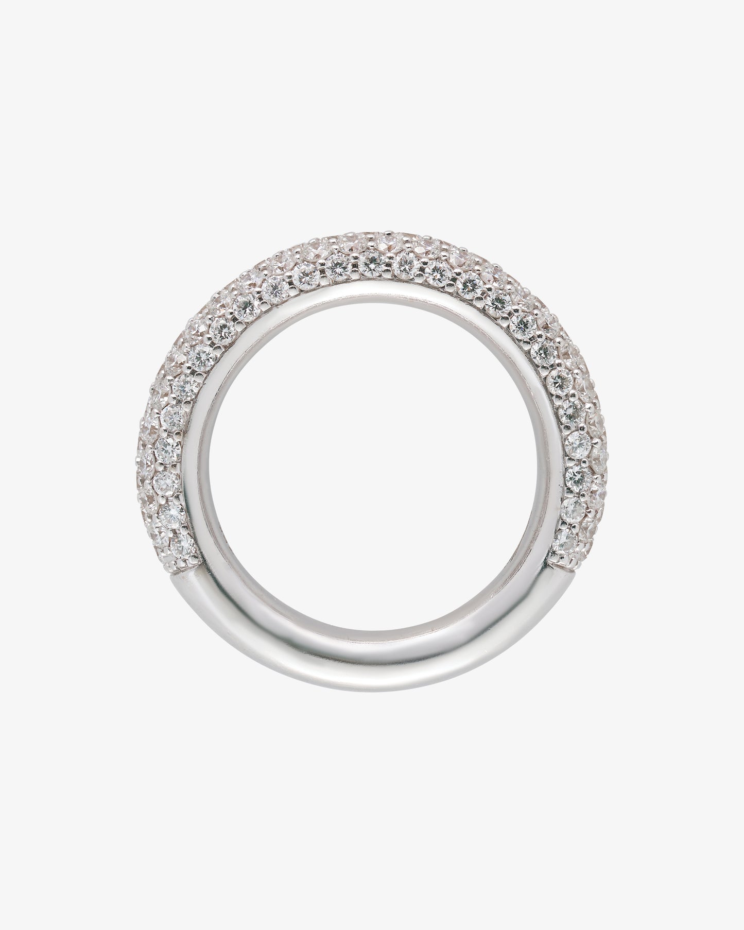 Five Row Pavé Diamond Ring