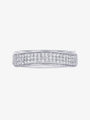 Pavé Set 3 Row Diamond Ring