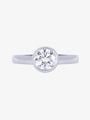 Bezel Set 1.00ct Solitaire Diamond Ring