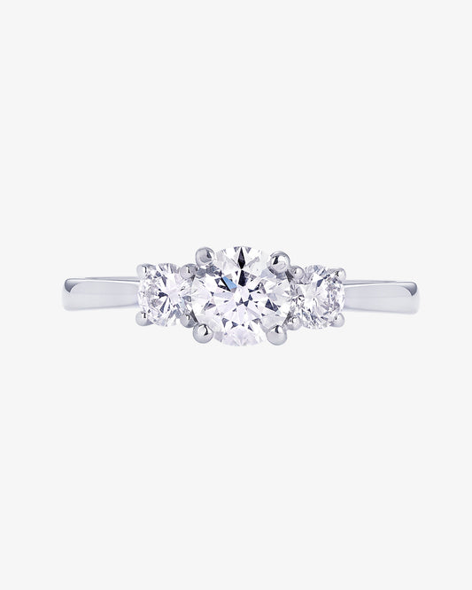 Diamond Trilogy Engagement Ring