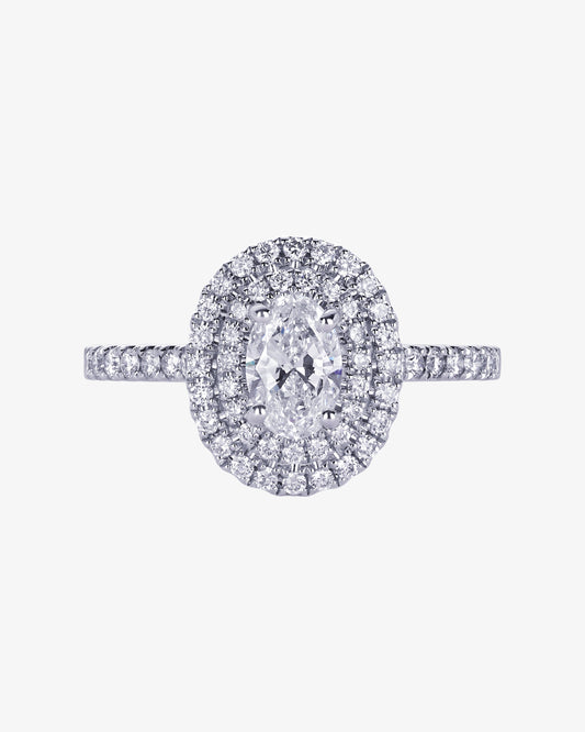 Diamond Halo Engagement Ring