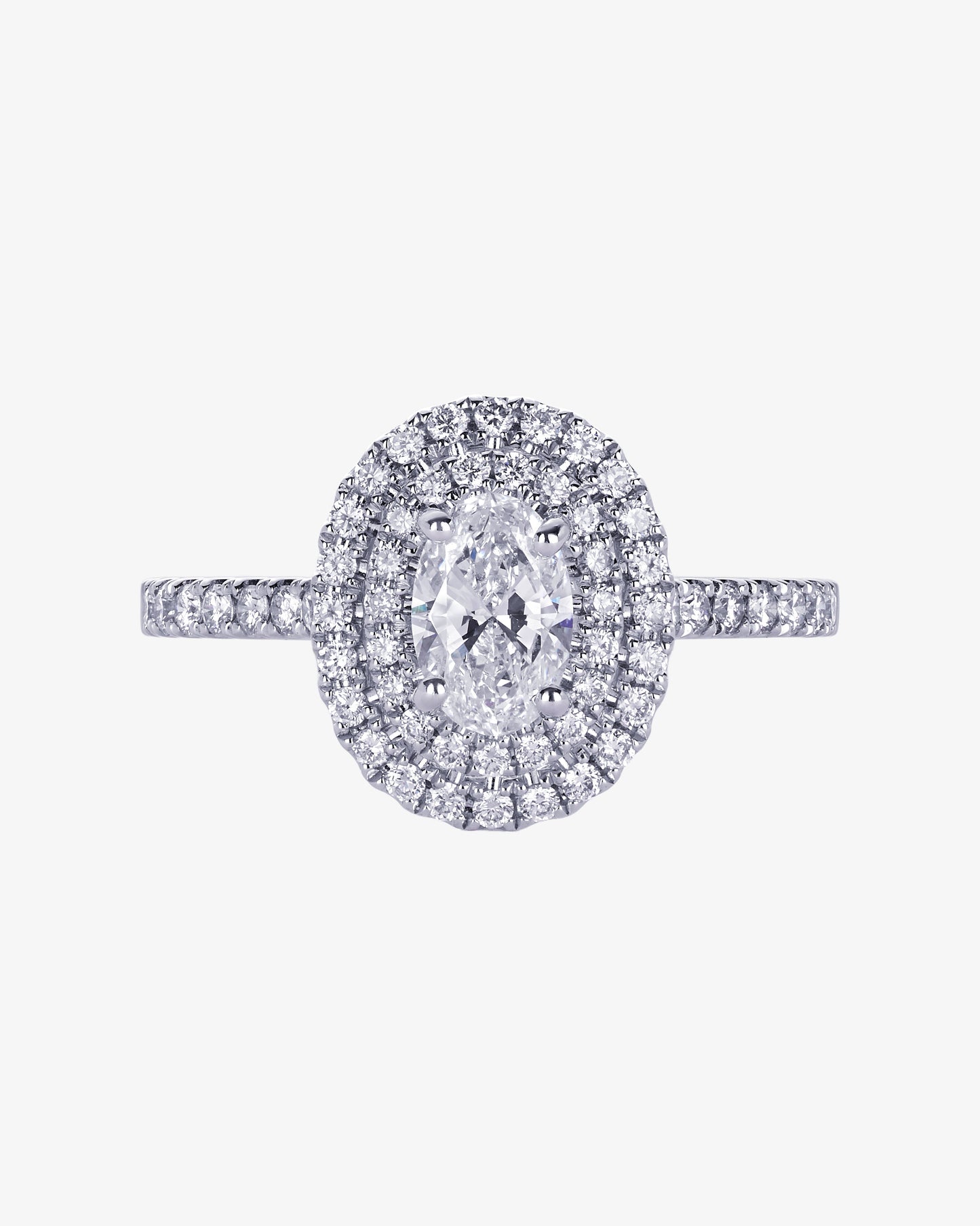Diamond Halo Engagement Ring