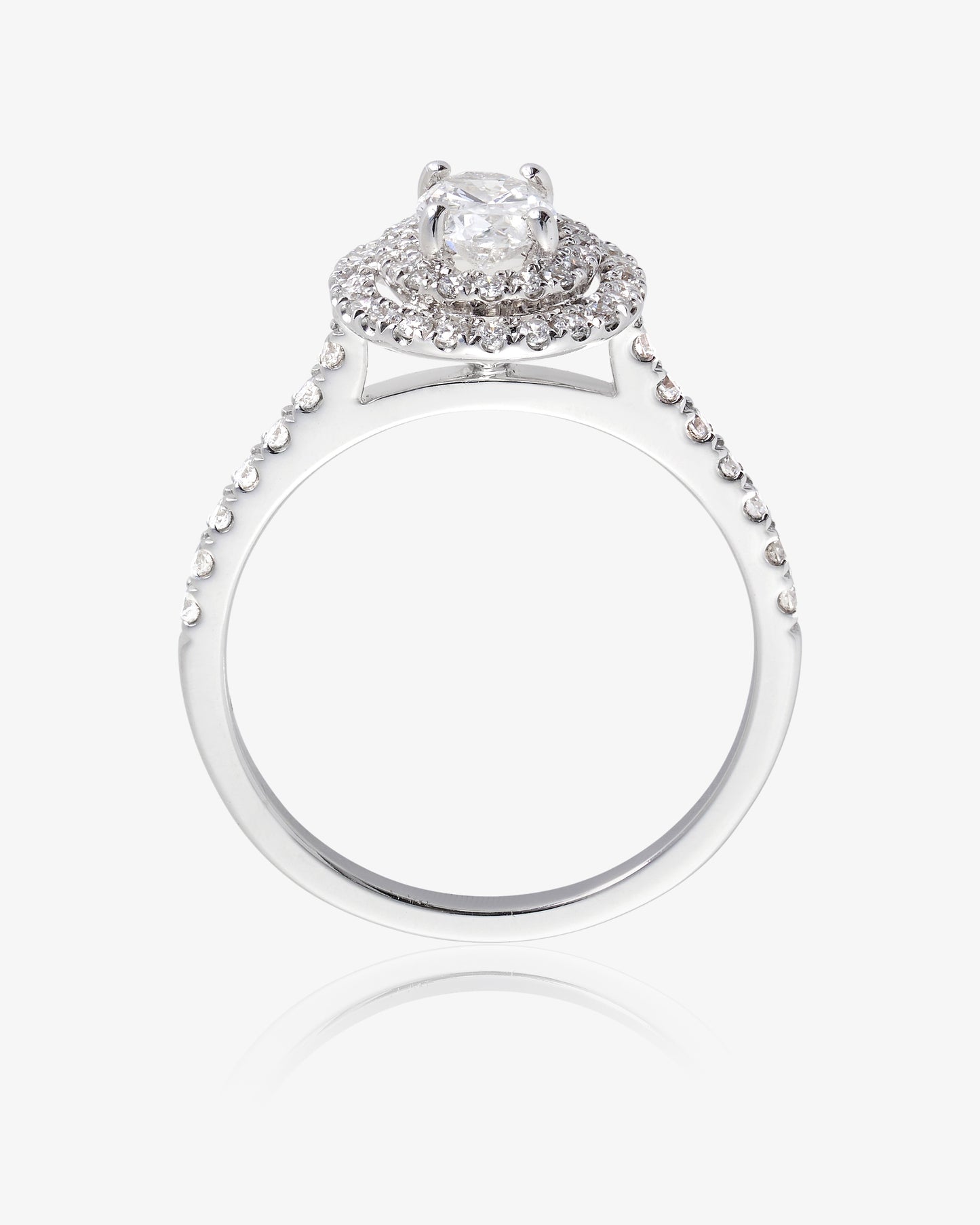 Diamond Halo Engagement Ring