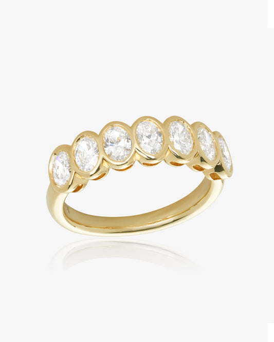 Oval Diamond Anniversary Ring