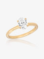 1.03ct Oval Diamond Claw Set Engagement Ring