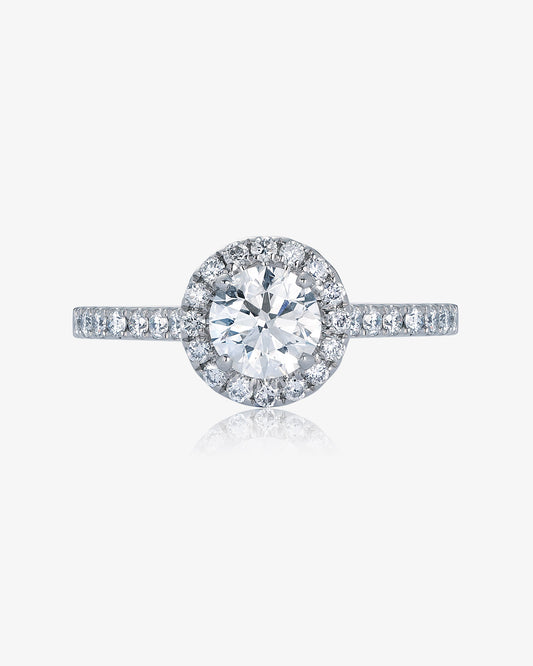 Diamond Halo Engagement Ring