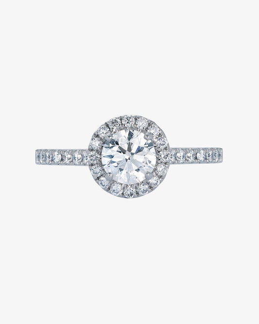 Diamond Halo Engagement Ring