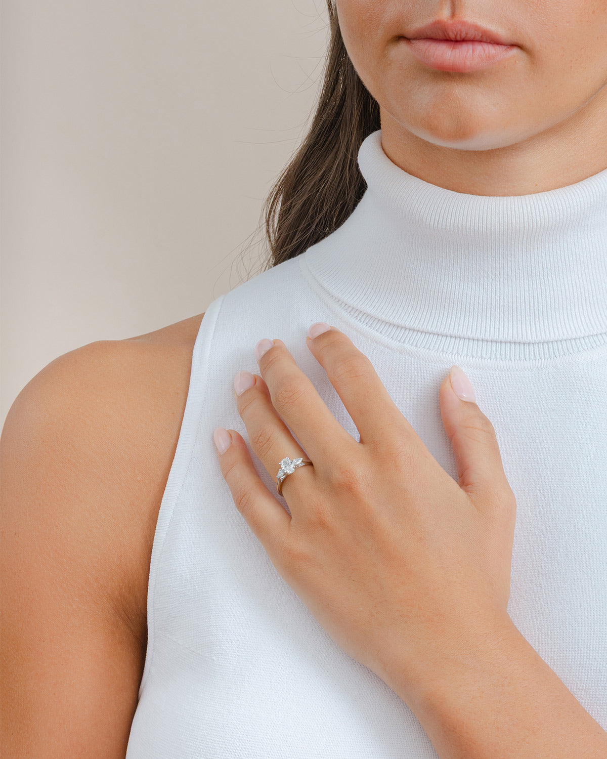 Diamond Trilogy Engagement Ring