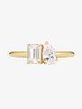 Pear and Emerald Cut Diamond Ring