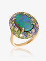 Australian Boulder Opal Ring