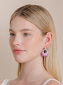 Pink Sapphire & Diamond Earrings